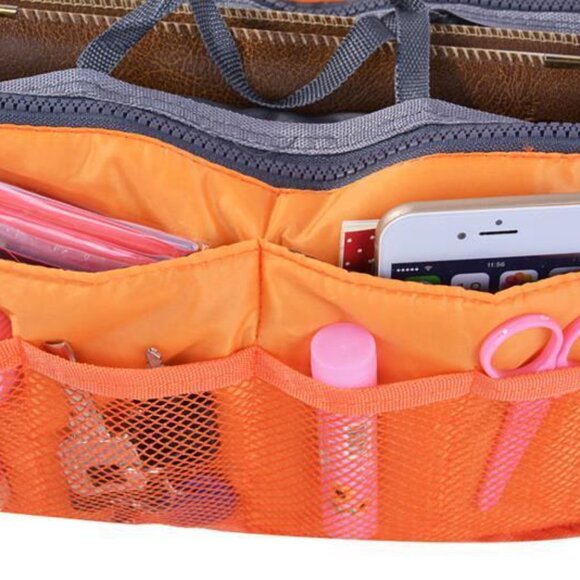 Handbag Organizer Insert / Purse Tote Divider- Orange - NWT - Picture 3 of 10
